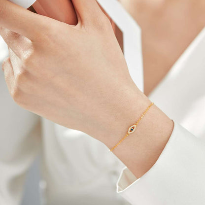 [LUCKY LOVE]Evil Eye Shape Necklace