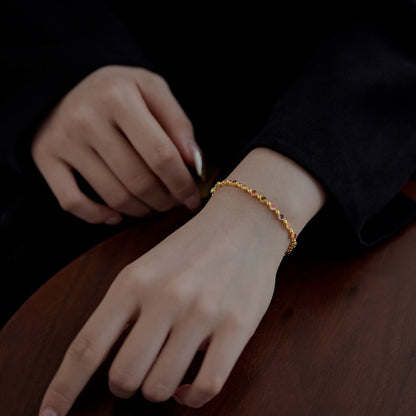 [LUCKY LOVE]Sparkling Exquisite Round Cut Party Bracelet