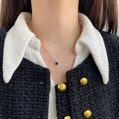 [LUCKY LOVE]Ornate Heart Shape Necklace
