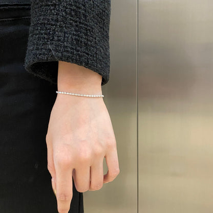 [LUCKY LOVE]Elegant Emerald Cut Daily Bracelet