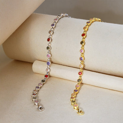 [LUCKY LOVE]Sparkling Exquisite Round Cut Party Bracelet