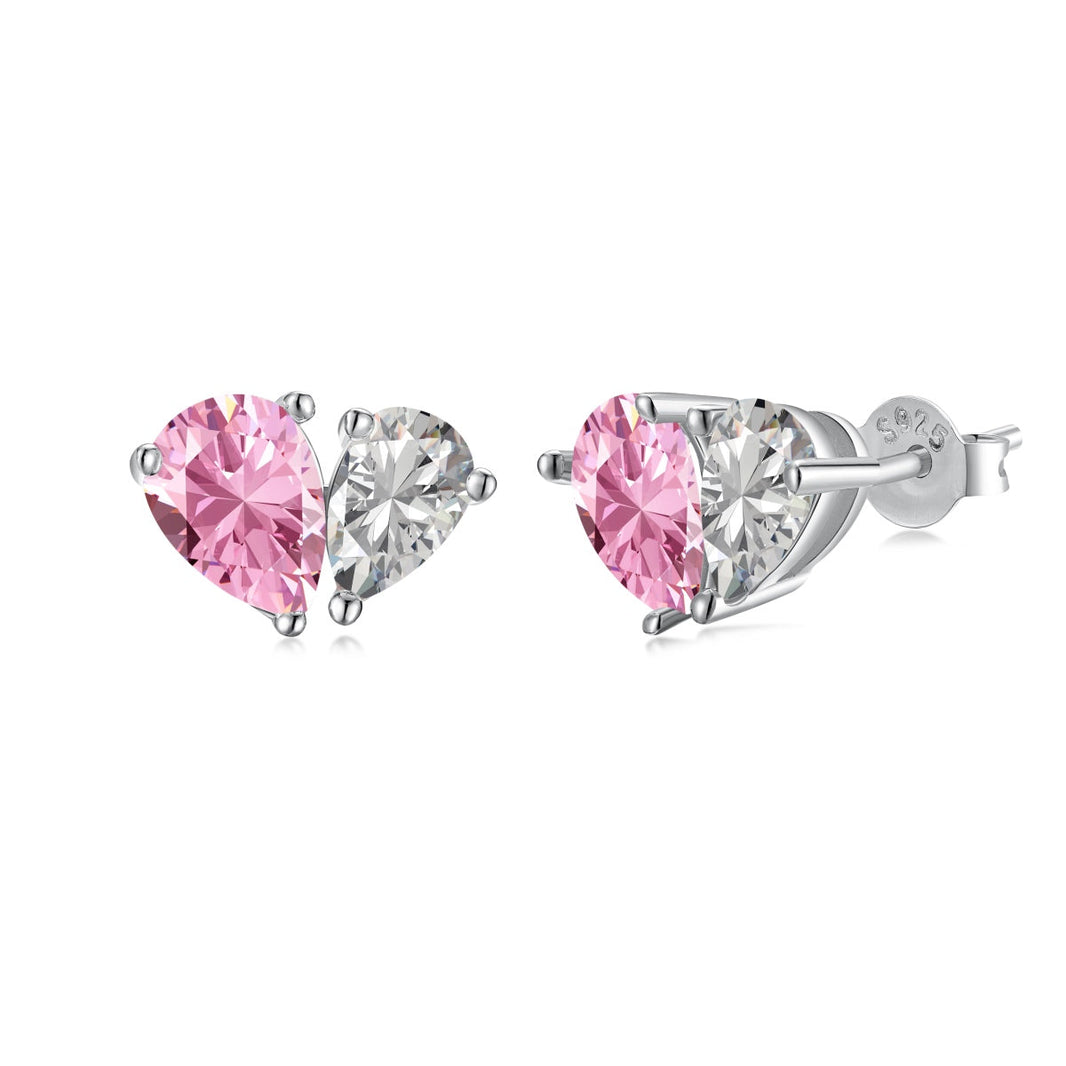[LUCKY LOVE]Dazzling Elegant Heart Cut Lover Earrings