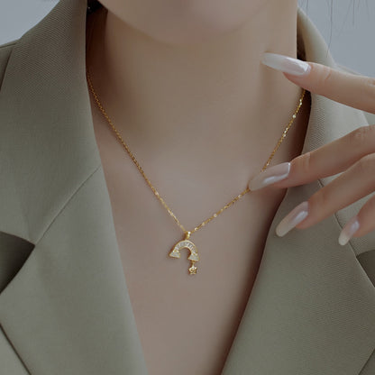 [LUCKY LOVE]Unique Rainbow Star Necklace