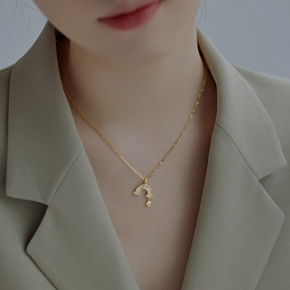 [LUCKY LOVE]Unique Rainbow Star Necklace