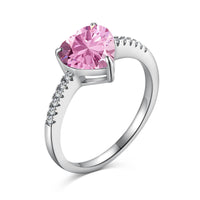 [LUCKY LOVE]2.0 Carat Dazzling Lustrous Heart Cut Lover Ring