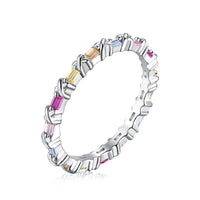 [LUCKY LOVE]Charming Colorful Round Cut Daily Ring
