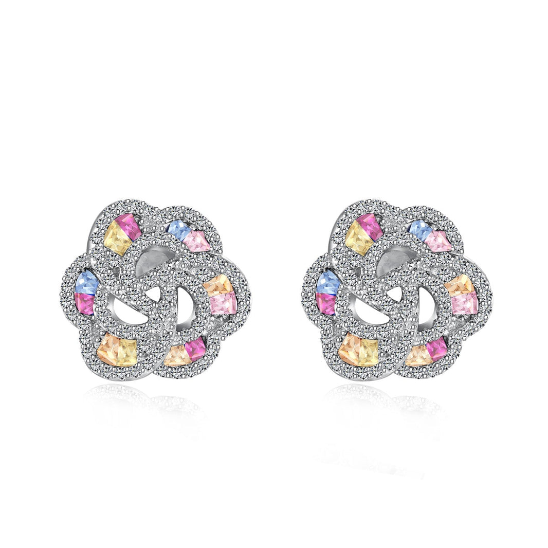 [LUCKY LOVE]Exquisite Flower Shape Daily Earrings