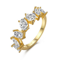 [LUCKY LOVE]Delicate Multi Cut Ring
