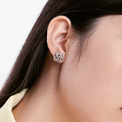 [LUCKY LOVE]Exquisite Flower Shape Daily Earrings