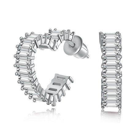 [LUCKY LOVE]Radiant Heart Cutout Earrings