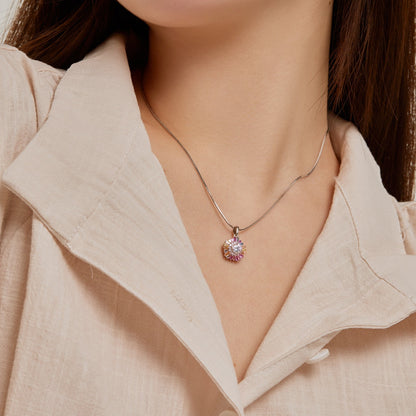 [LUCKY LOVE]Charming Flower Colorful Necklace