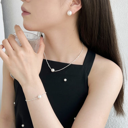 [LUCKY LOVE]Delicate Pearl Earrings