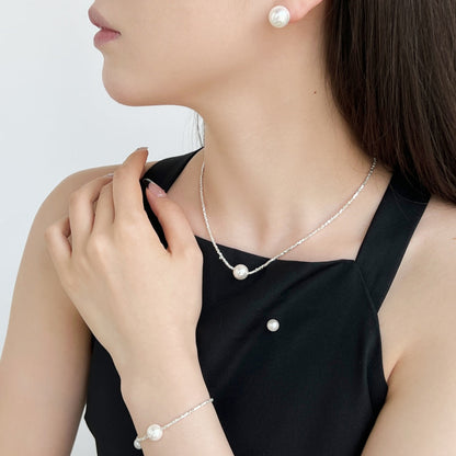 [LUCKY LOVE]Delicate Pearl Earrings