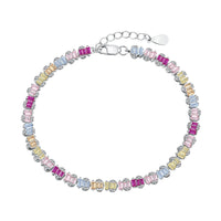 [LUCKY LOVE]Delicate Colorful Emerald Cut Party Bracelet