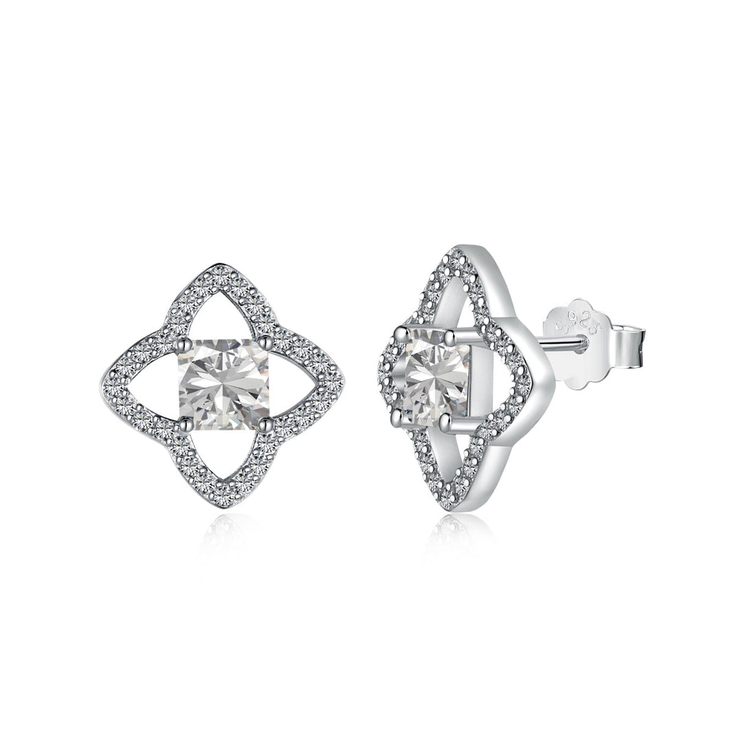 [LUCKY LOVE]Elegant Star Shape Princess Cut Daily Earrings