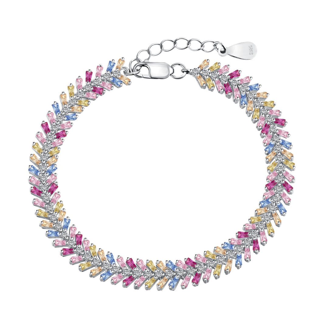 [LUCKY LOVE]Dainty Radiant Emerald Cut Daily Bracelet