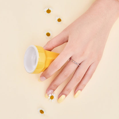 [LUCKY LOVE]Charming Colorful Round Cut Daily Ring