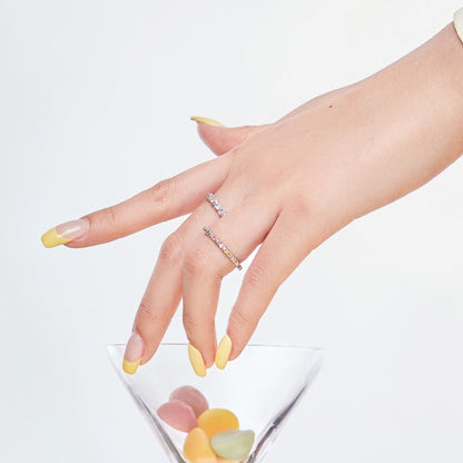 [LUCKY LOVE]Charming Colorful Round Cut Daily Ring