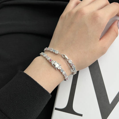 [LUCKY LOVE]Dazzling Radiant Multi Cut Daily Bracelet