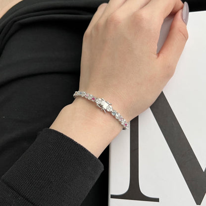 [LUCKY LOVE]Dazzling Radiant Multi Cut Daily Bracelet