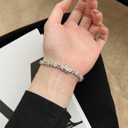 [LUCKY LOVE]Dazzling Radiant Multi Cut Daily Bracelet