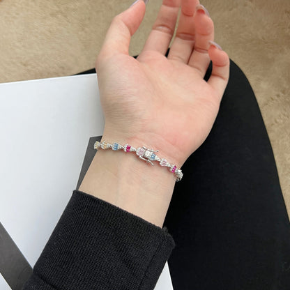 [LUCKY LOVE]Radiant Water Drop Shape Daily Bracelet