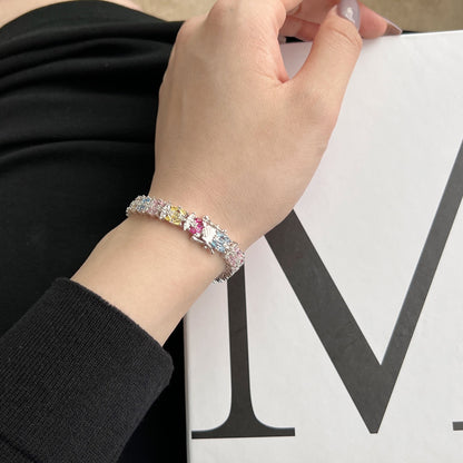 [LUCKY LOVE]Delicate Colorful Multi Cut Party Bracelet