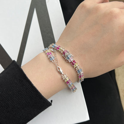 [LUCKY LOVE]Sparkling Exquisite Multi Cut Party Bracelet