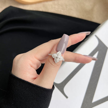 [LUCKY LOVE]Luxurious Colorful Flower Shape Banquet Ring
