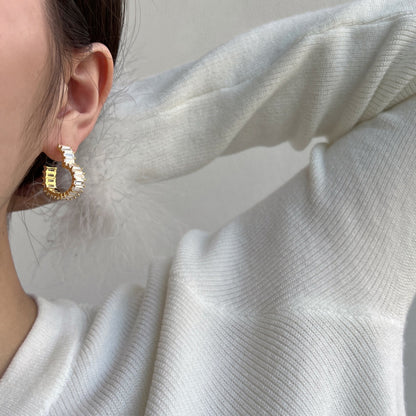 [LUCKY LOVE]Radiant Heart Cutout Earrings