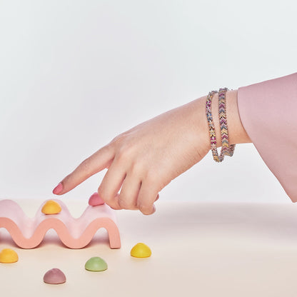[LUCKY LOVE]Ornate Sparkling Round Cut Party Bracelet