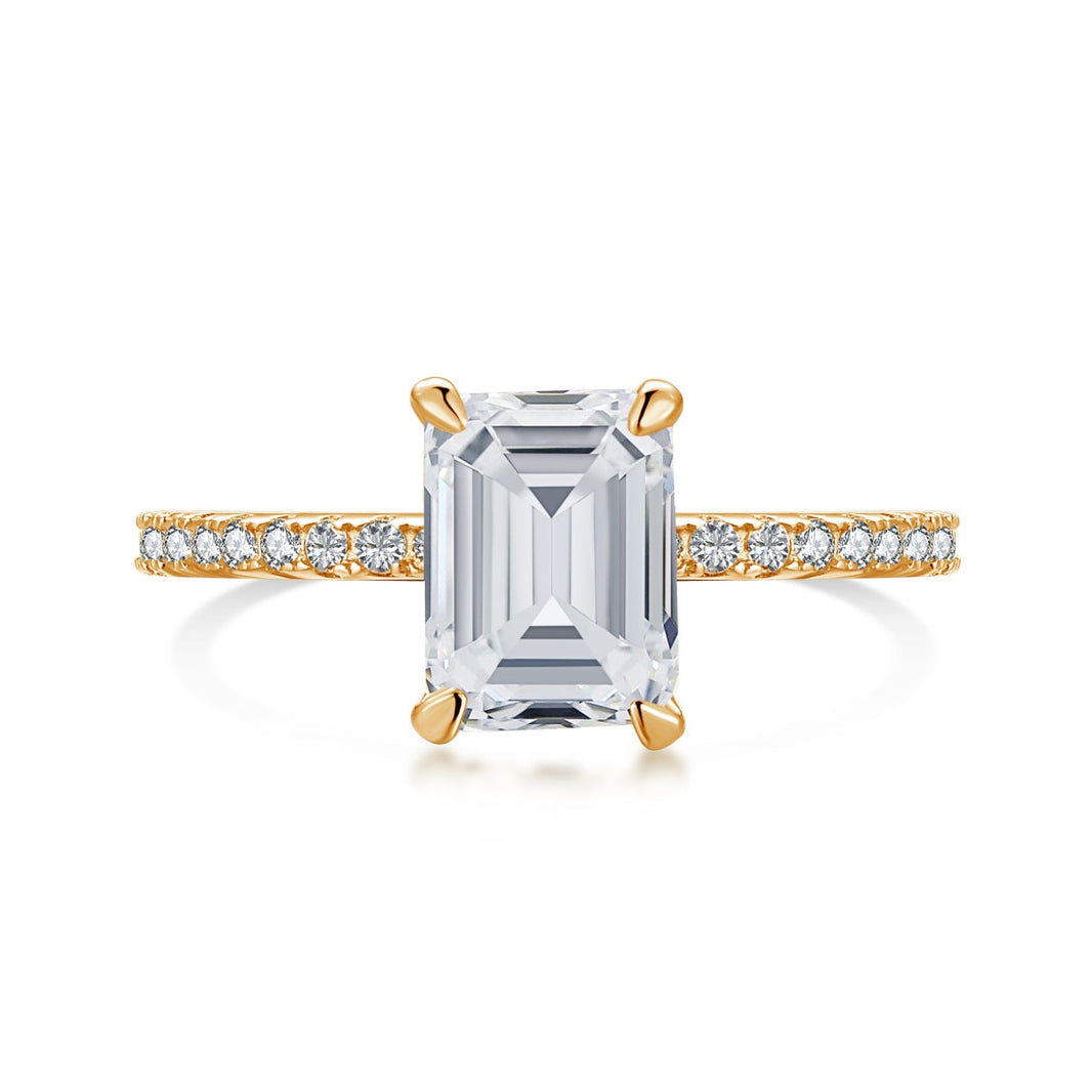 [LUCKY LOVE]2.0 Carat Scintillating Ornate Radiant Cut Party Ring