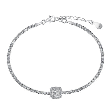 [LUCKY LOVE]Luxurious Dazzling Square Shape Banquet Bracelet