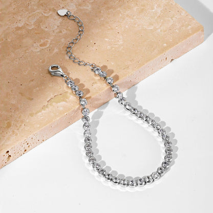 [LUCKY LOVE]Dazzling Sparkling Round Cut Daily Bracelet