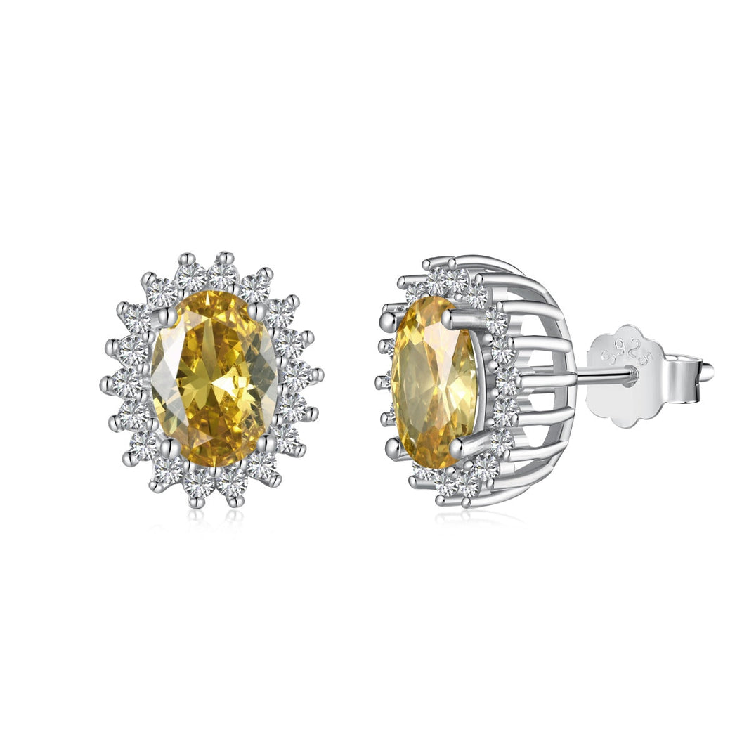 [LUCKY LOVE]Delicate Radiant Oval Cut Daily Earrings