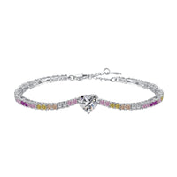 [LUCKY LOVE]Delicate Romantic Heart Shape Lover Bracelet