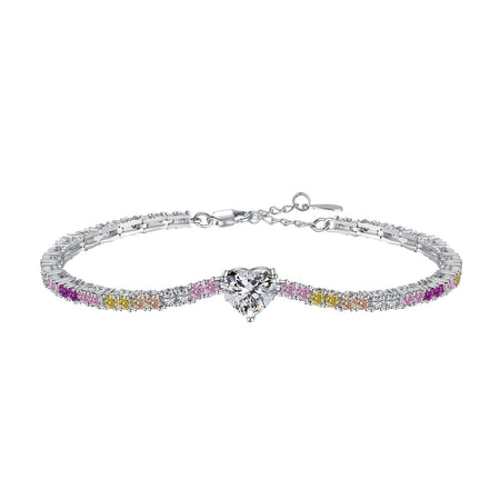 [LUCKY LOVE]Delicate Romantic Heart Shape Lover Bracelet