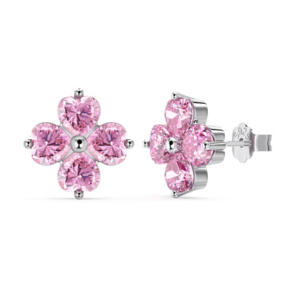 [LUCKY LOVE]Four-Leaf Clover Ball Earrings