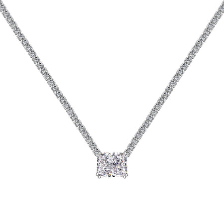 [LUCKY LOVE]4.0 Carat Elegant Radiant Cut Necklace