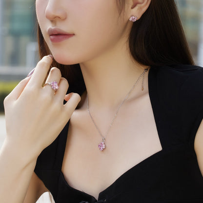 [LUCKY LOVE]Four-Leaf Clover Ball Earrings