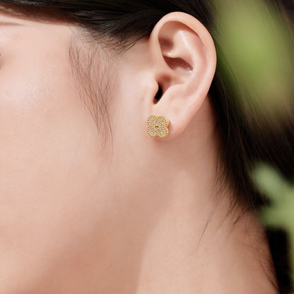 [LUCKY LOVE]Four Leaf Clover Fashion Earrings