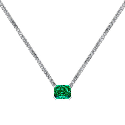 [LUCKY LOVE]4.0 Carat Elegant Radiant Cut Necklace