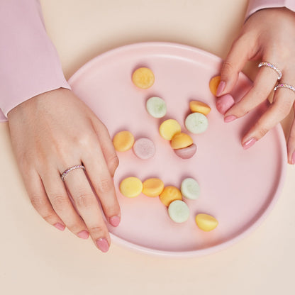 [LUCKY LOVE]Exquisite Colorful Round Cut Party Ring