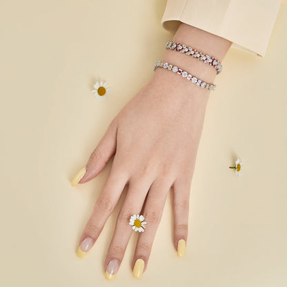 [LUCKY LOVE]Dainty Exquisite Flower Shape Daily Bracelet