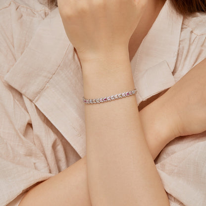 [LUCKY LOVE]Delicate Colorful Multi Cut Daily Bracelet