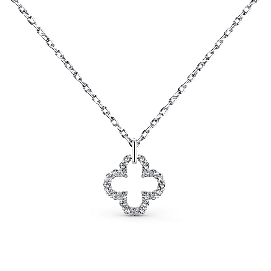 [LUCKY LOVE]Four-Leaf Clover Hollow Design Exquisite Necklace