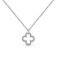 [LUCKY LOVE]Four-Leaf Clover Hollow Design Exquisite Necklace