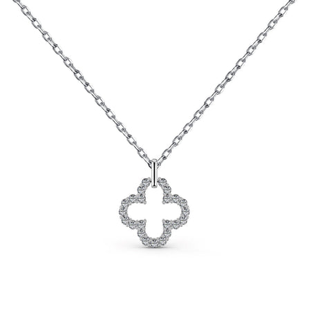 [LUCKY LOVE]Four-Leaf Clover Hollow Design Exquisite Necklace