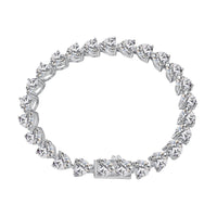 [LUCKY LOVE]0.75 Carat Elegant Romantic Heart Shape Lover Bracelet