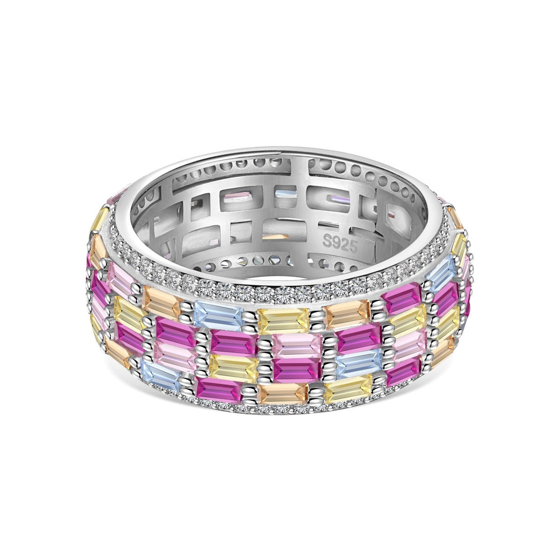 [LUCKY LOVE]Radiant Colorful Radiant Cut Daily Ring